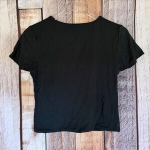RE ONA Signature T-Shirt Black Modal Stretch Basic Classic Casual Tee Medium NWT
